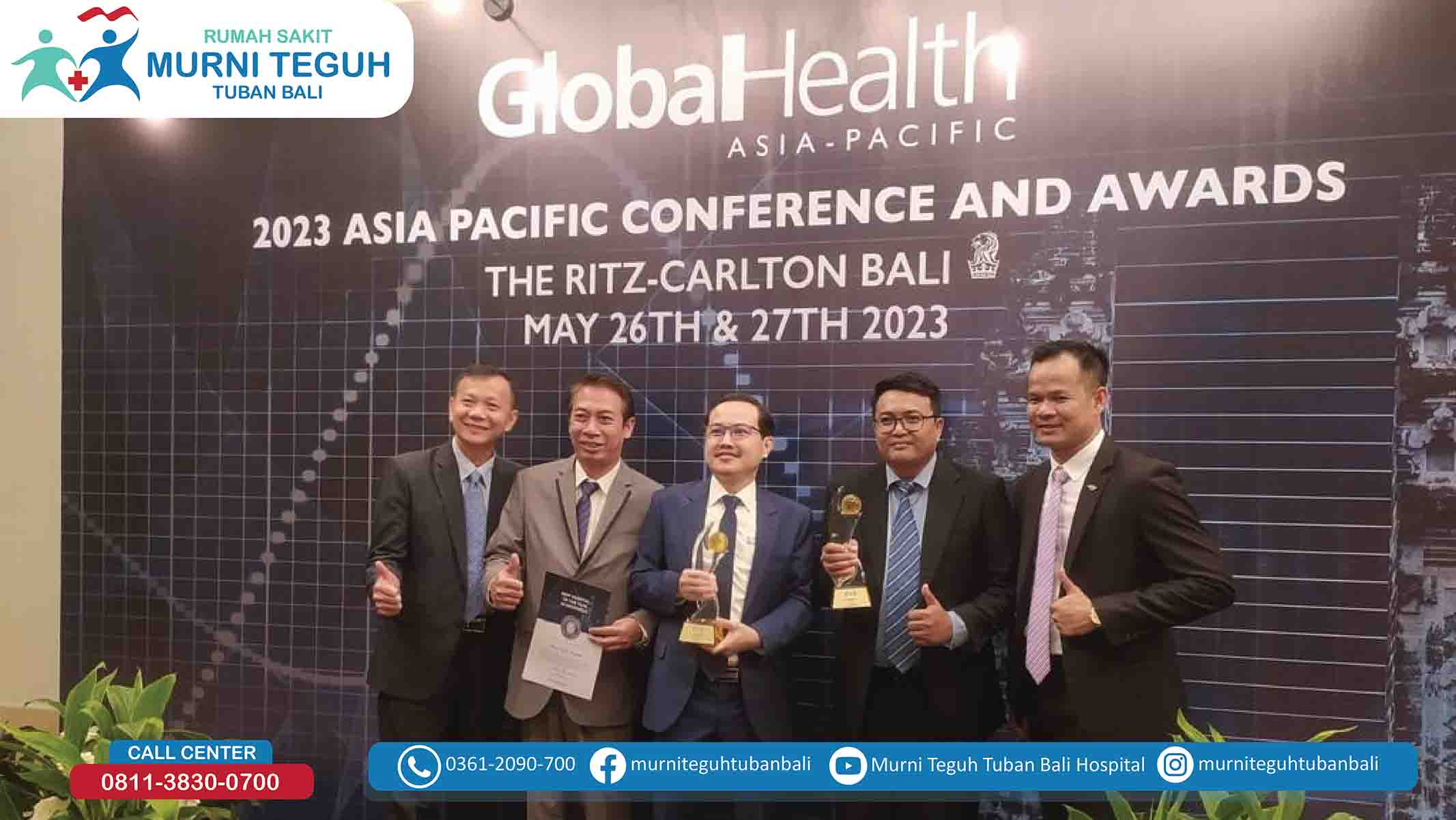 Murni Teguh Tuban Bali Raih Penghargaan Bergengsi Medical Tourism Hospital: Global Health Asia-Pacific Award